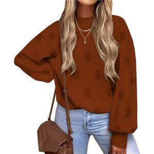 ✨ Women’s Puff Sleeve Turtleneck Sweater | Lightweight Knit Pullover ✨